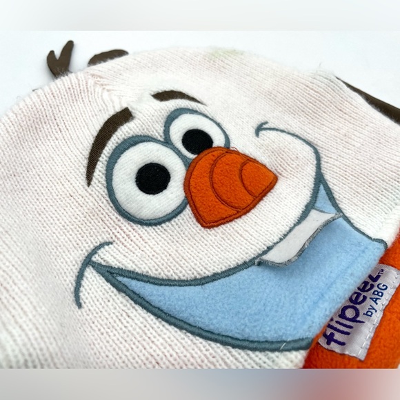 GUC Flipeez By ABG DIsney Frozen Olaf Knit Beanie Hat OS - Picture 3 of 14